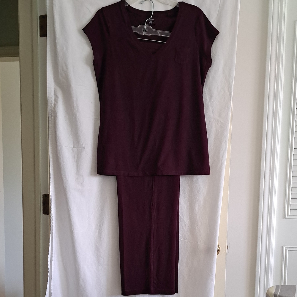 Ambrielle Women's Pajama Set in Dark Purple